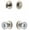Polished Nickel, variant on Grandeur 826691 Circulaire Solid Brass Single Cylinder Keyed Entry Knobset And Deadbolt