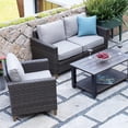 thumbnail image 6 of Grand Patio Melbourne Outdoor Wicker Sofa, Gray, 6 of 7