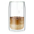 thumbnail image 4 of Ozeri Moderna Artisan 15 oz Double Wall Barista Coffee Glass with EZ Measure Lines, 4 of 5