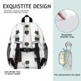 thumbnail image 5 of Black Cat and Sweater White Pattern Backpack for School, Cute School Bag with Adjustable Shoulder Straps and Padded Back, 15"x11.42"x5.5", 5 of 5