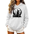 thumbnail image 2 of DIOAZUD Women's Halloween Sweatshirts Plus Size Witch Print Pullover Hoodies Soft Classic Long Sleeve Shirt Tops Halloween Costumes, 2 of 5