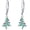 Green Christmas Tree, variant on Christmas Snowman Earrings 925 Sterling Silver Snowflake Earring Red Santa Snow Flower Holiday Dangle Drop Earrings Winter Christmas Earring Christmas Jewelry Gifts Xmas Gifts for Women