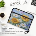 thumbnail image 6 of Accordion File Organizer with Zip Closure 13 Pockets Expanding File Folder Letter A4 Paper Document Organizer for Home Office Sunflowers and Daisies, 6 of 7
