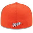 thumbnail image 4 of Men's New Era Black/Orange Baltimore Orioles Gameday Sideswipe 59FIFTY Fitted Hat, 4 of 5