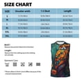 thumbnail image 5 of Lsque Colorful Owl Forest Print Men's Cotton Blend Sleeveless Muscle Shirts (S-3XL)- Moisture Wicking, Odor Protection, UPF 30+,Medium, 5 of 8