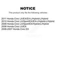 thumbnail image 2 of DS-One Front Rear Coated Drilled Slotted Disc Brake Rotors Kit for Car Honda Civic KD-100469, 2 of 11