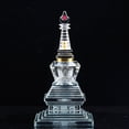 thumbnail image 3 of Redempat Style Unique Cristal Bouddhiste Stupa Adapté à Toute Occasion Tour Décorative Exquise Stupa, 3 of 6