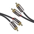thumbnail image 2 of Cable RCA J&D chapado en oro 2RCA macho a 2RCA macho 3 pies, 2 of 2