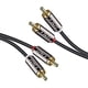 thumbnail image 2 of Cable RCA J&D chapado en oro 2RCA macho a 2RCA macho 3 pies, 2 of 2