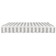 thumbnail image 4 of Awntech 10 Ft Maui Right Motorized Heavy Duty Patio Retractable Awning (120in x 9.25in x 96in), Gray/White Stripe, 4 of 7