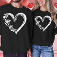 thumbnail image 2 of Valentines Shirt for Women Love Heart Graphic Print Long Sleeve Sweatshirts Casual Valentines Gifts Relaxed Fit Tops Outfit Clothes, 2 of 4
