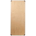 thumbnail image 5 of Bowery Hill Rectangular Birchwood Folding Banquet Table in Silver, 5 of 5