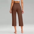 thumbnail image 5 of 2026 Capri Pants for Women High Waisted Workout Yoga Capris Leggings Straight Leg Athletic Cropped Pants with Pockets, 5 of 6