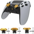 thumbnail image 5 of Prociv 10 in 1 Metal Thumbsticks for PS5 Edge Controller, 6 Analog Stick Joystick 4 Back Paddles Triggers Buttons Interchangeable Replacement for PS5 Edge Controller (Gold), 5 of 7