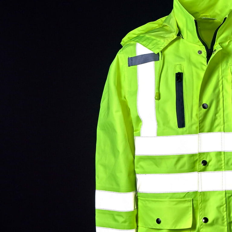 SAFEGEAR Type R Class Rain Jacket Large Lime Green/Yellow