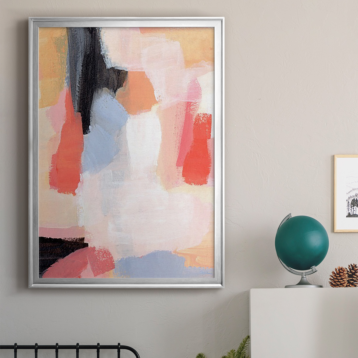 Aerial Scarlet II Premium Framed Print, in Gold, Black, or Silver - Ready to Hang