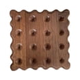 thumbnail image 1 of 1Pc Solid Wood Cute Biscuit Shaped Coaster Set Insulation Pad for Home, 1 of 8