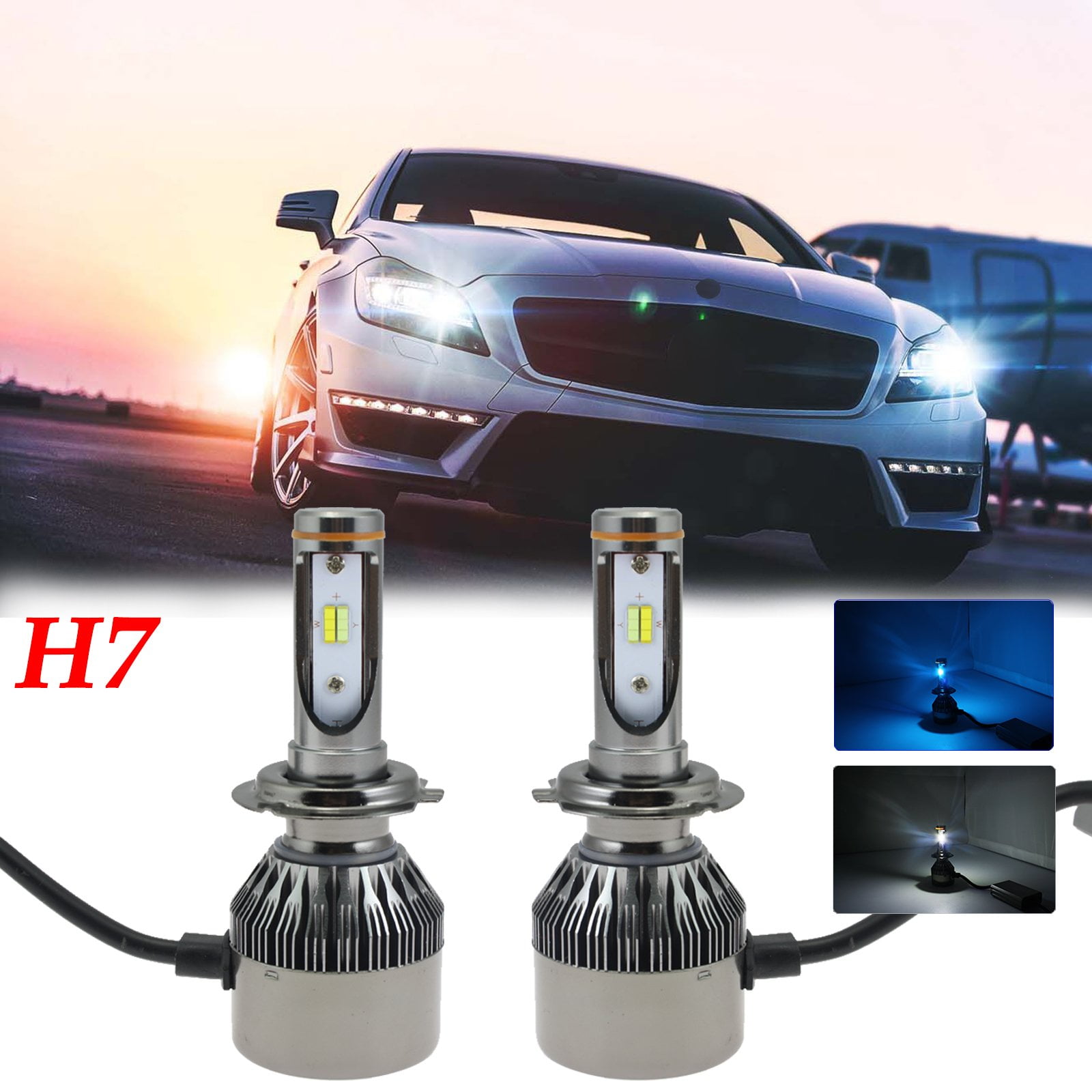 Car H7 Bulb Set Headlight Bulbs Xenon White Light For Mercedes Vito W639 111 CDi