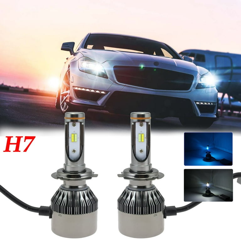 Xotic Tech H7 Dual Color White Ice Blue LED Bulbs for VW Jetta