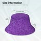 thumbnail image 3 of Balery Glitter Purple Sombreros para el sol para hombre y mujer, sombrero de pescador con UPF 50+, 3 of 6