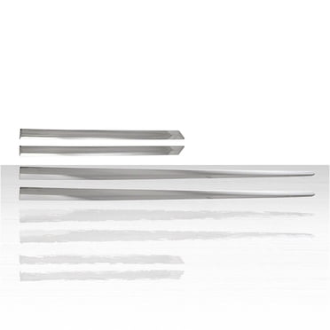 Best For Less 4pc Flat Body Side Molding Trim For 2009-2018 Dodge Ram Crew Cab - Stainless Steel