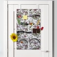 thumbnail image 2 of Botanical Hanging Pocket Organizer, Digital Illustration of Various Flowers Blossom and Exotic Monstera Leaves, Printed Polyester Storage Bag with Pockets, 21" x 31", Multicolor, 2 of 2