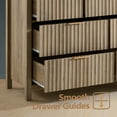 thumbnail image 5 of ARKANTOS Fluted 7-Drawer Double Dresser for Bedroom, Coastal Oak Finish, 5 of 11