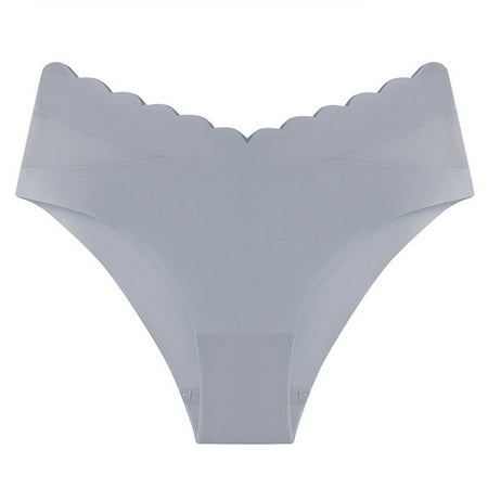 Naughtyhood Women  Valentine s Day Clearance Sexy Cotton Ice Silk Ultra-thin Breathable Thong Brief Close Fitting Comfortable Stretch Underpants Hip-hugging Seamless Panty Wonderful Gifts for Girls