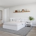thumbnail image 3 of Nexera Oslo 4-Piece Dual Storage Bedroom Set, White, Queen, 3 of 6