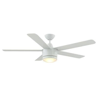 Merwry 52 In Led Indoor White Ceiling Fan