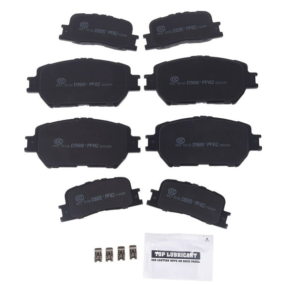 Axenor 8X Front and Rear Ceramic Brake Pads 301.09080, 301.08850, 105.09080 105.08850, 0891659