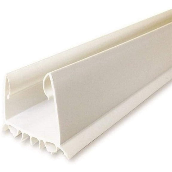 Manufacturers Direct Door Seal Cinch - 36 In White Vinyl U Shape Under Door Seal - 2 Pack, 36"