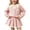 Pink D, variant on Enjoytime Outfits for Girls Long Sleeve Knit Sweater Striped Hem Pleated Skirt 2 Piece Set Cute Dressy Holiday Kids Toddler Clothes