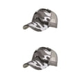 thumbnail image 1 of Minnieouse Gorra de béisbol de camionero de malla para hombre, gorra de verano de hueso Masculino de camuflaje, gorra militar para hombre, gorra gris 2piezas, 1 of 6