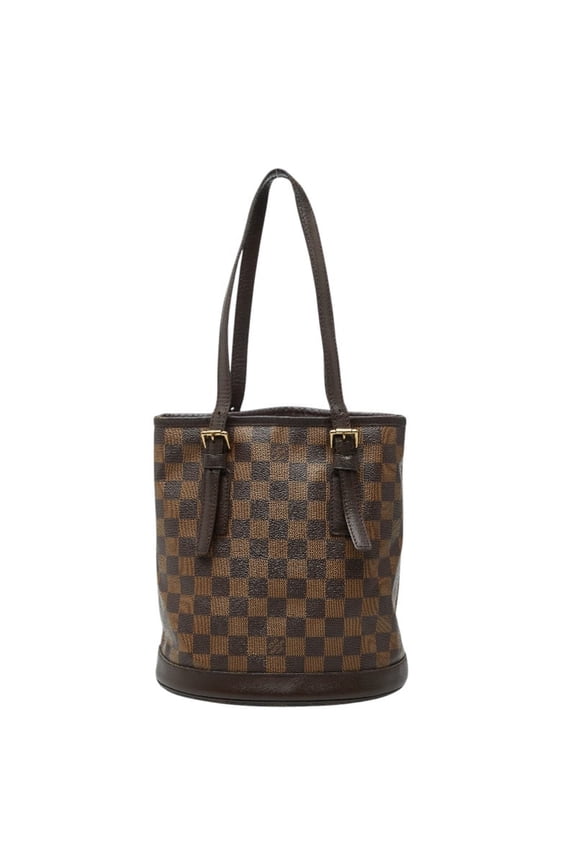 Pre-Owned Louis Vuitton Damier Mare Tote Bag Shoulder Bucket N42240 Brown Leather Women's LOUIS...