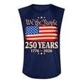 thumbnail image 3 of GrmtClth 250th American Tank Top Independence Day 1776-2026 Print Shirts Fashion Sleeveless Tee Trendy Crew Neck Outfit Dark Blue M, 3 of 3