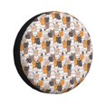 thumbnail image 1 of Fotbe Cute Cats Funda de Llanta de Repuesto con Estampado, Engrosada, Ajuste Universal para Jeep, Remolque, RV, SUV, Camión-17 inch, 1 of 6
