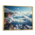 thumbnail image 2 of Designart "Nature s Mighty Force The Geyser s Power II" Landscapes Floater Framed Canvas Art Print, 2 of 7