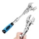 thumbnail image 4 of Llave ajustable, llaves de media luna con cabezal giratorio de 180° Herramienta de llave, acero al cromo vanadio, 4 of 5