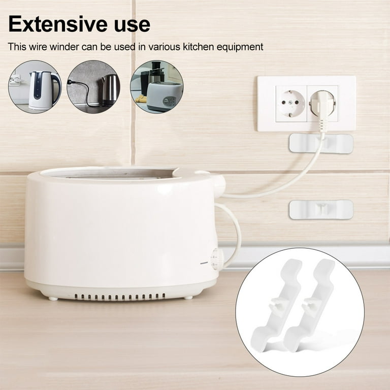 2Pcs Kitchen Storage Cord Wrapper Cable Cord Wire Organizer Kitchen  Appliances Smart Wrap for Charging Data Cable Protector