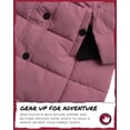 thumbnail image 3 of Canada Weather Gear Girls Winter Coat Stadium Length Quilted Puffer Parka Insulated Outerwear, 3 of 7