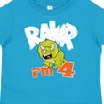 thumbnail image 4 of Inktastic Rawr I'm 4 Baby Triceratops Boys or Girls Toddler T-Shirt, 4 of 5