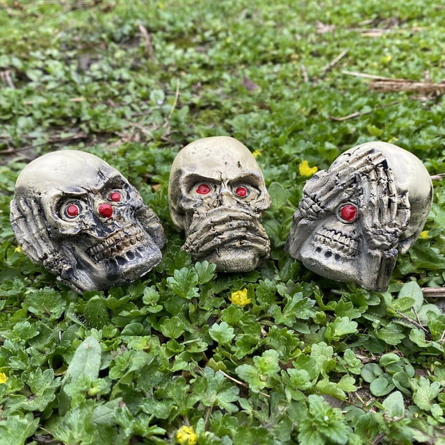 Estatuilla Yotijar Figuras de Calaveras Malvadas Decoración de Halloween