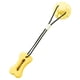 thumbnail image 3 of Juguete para masticar para perros, ventosa, cuerda para la dentición, alimentador lento, rompecabezas, juguete para morder, dispensador de alimentos hueso amarillo, 3 of 9