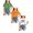White 1PCS & Orange 1PCS & Green 1PCS, variant on XEGLSBU 4 Pack Girls T Shirts Summer Short Sleeve Bow Printed Casual Tee for Kids Everyday Wear Size 4-6 Years