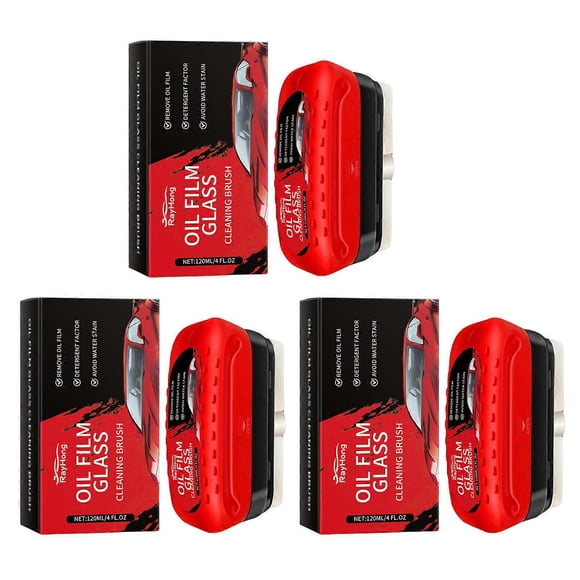 Automotive Oil Film Cleaning Brush Waterproof Multifunctional Oil Film Remover for Glass Surfaces