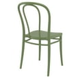 thumbnail image 2 of Luxury Commercial Living 33.5" Olive Green Stackable Patio Armless Dining Chair, 2 of 8
