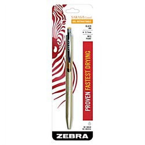 Zebra Pen 45511 0.7 Mm Sarasa Grand Retractable Gel Pen - Black (Pack of 2)