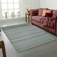 thumbnail image 1 of Unbranded Fiesta Gray Stripes Plastic Outdoor Rug, 4' x 6', Durable and Attractive, 1 of 1