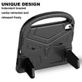 thumbnail image 4 of Allytechgroup for iPad 11th generation 2025 Case, iPad 10th generation 2022 Case for Kids, EVA Slim Case with Handle & Foldable Kickstand & Shoulder Strap Shockproof Protective Back Cover, Black, 4 of 10